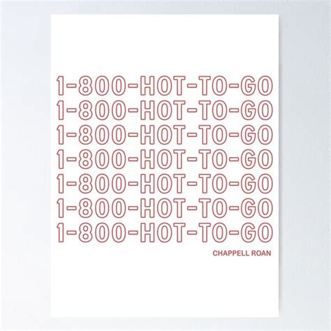 Hot To Go Chappell Roan Poster For Sale By Wayloner Redbubble