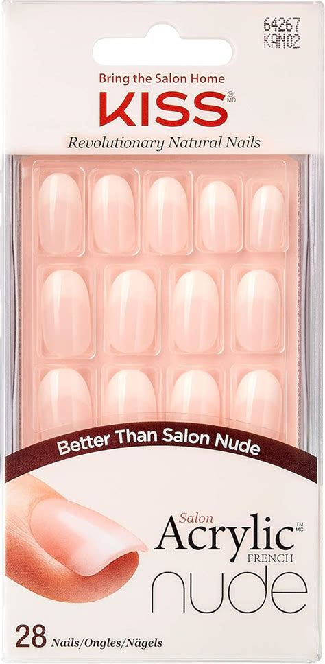 Kiss Salon Acrylic Nude Nails Graceful Amazon Ca Beauty
