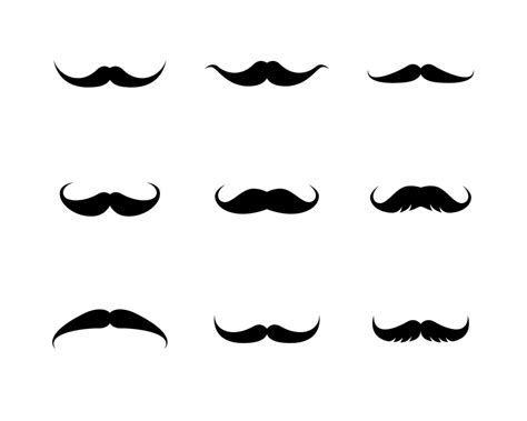 Conjunto De Iconos De Logotipo De Bigote 1236687 Vector En Vecteezy