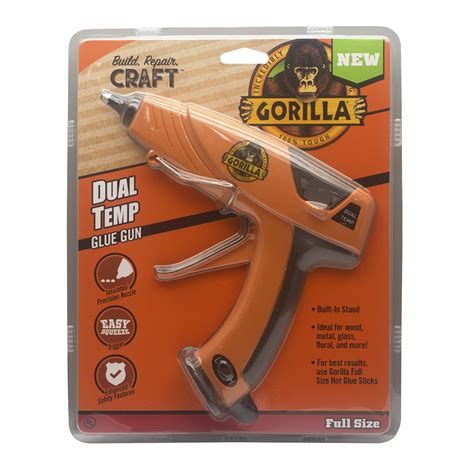 Gorilla Glue Dual Temp Full Size Hot Glue Gun Walmart Walmart