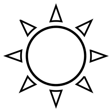 Clipart Sun Outline