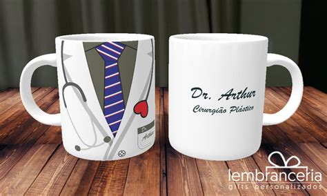 Caneca Dr Medico Jaleco Personalizada Campinas Produtos Elo7