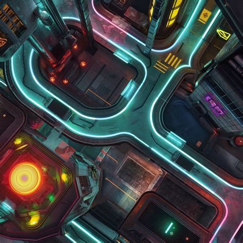 Cyberpunk Battlemaps Bundle For Rpgmaps For Dungeons And Dragons