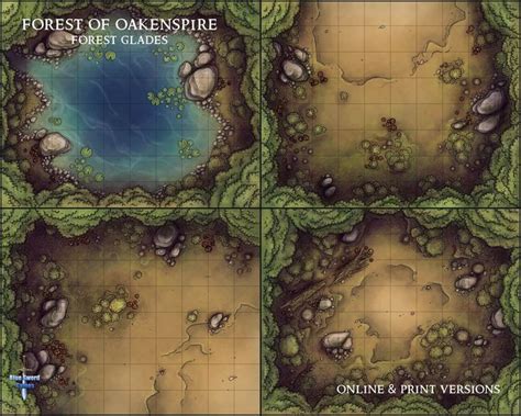 Forest Glades Battlemaps Fantasy Map Dungeon Maps Dnd Art