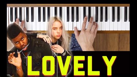 Lovely Billie Eilish Feat Khalid Easy Piano Tutorial Youtube