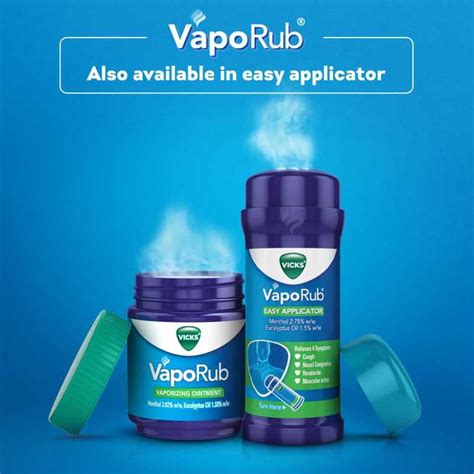 Vicks Vaporub Easy Applicator For Cough And Cold Symptoms 35g Stick Cough Cold And Allergy