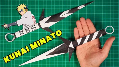 Wie Man Ein Papier Kunai Minato Macht Papier Ninja Kunai YouTube