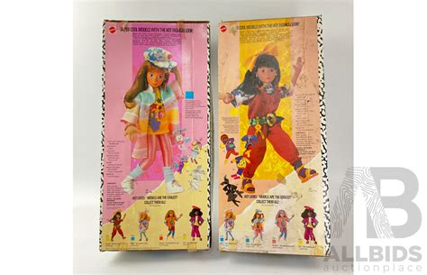 Two Vintage Mattel Hot Looks Dolls Lot ALLBIDS