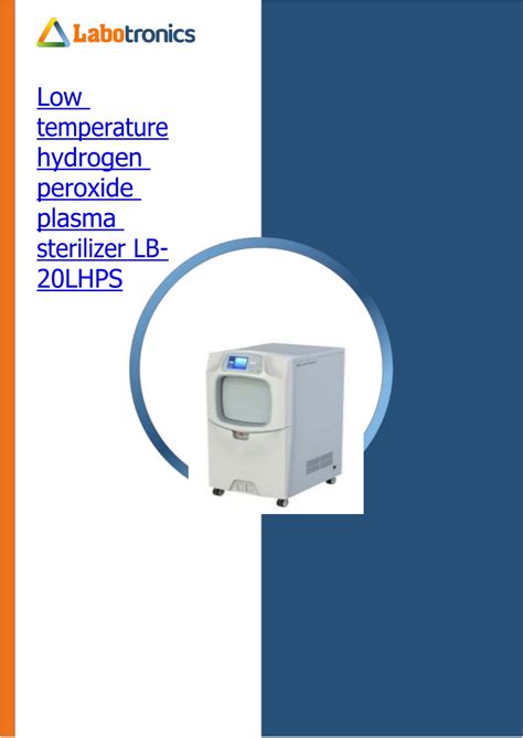 Ppt Low Temperature Hydrogen Peroxide Plasma Sterilizer Lb 20lhps