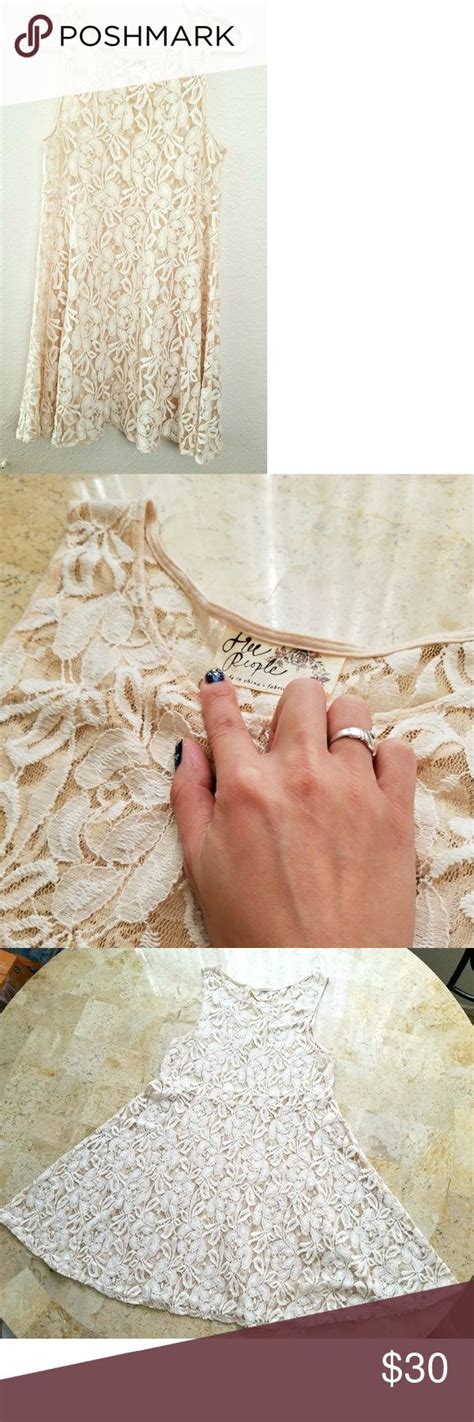 Free People Nude Lace Dress Nude Lace Dress Purple Lace Midi Dress