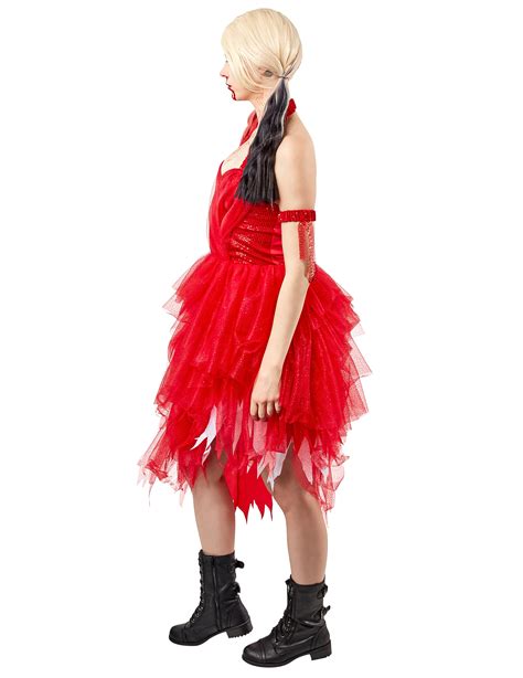 Costume rosso Harley Quinn™ Suicide Squad 2™ donna - Vegaoo