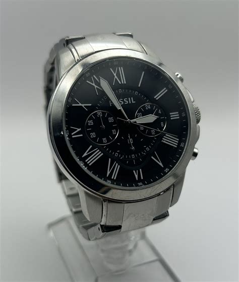 Fossil Mens Chronograph Watch Fs4736 Stainless Steel Ebay