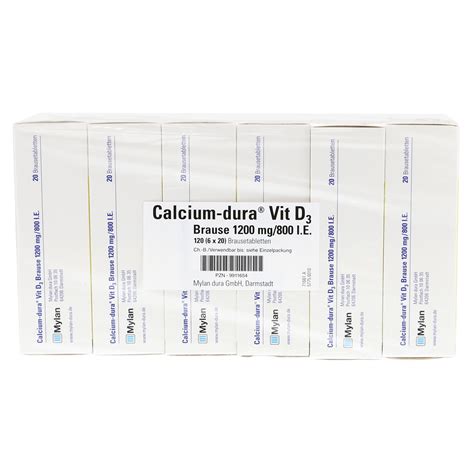 Calcium dura Vit D3 Brause 1200mg 800 I E 120 Stück N3 medpex