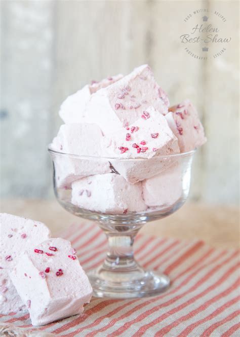 Raspberry And Vanilla Homemade Marshmallows Egg Free Gluten Free