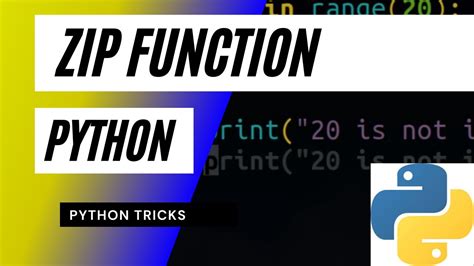 How To Use Zip Function In Python Tutorial Zip Python Youtube