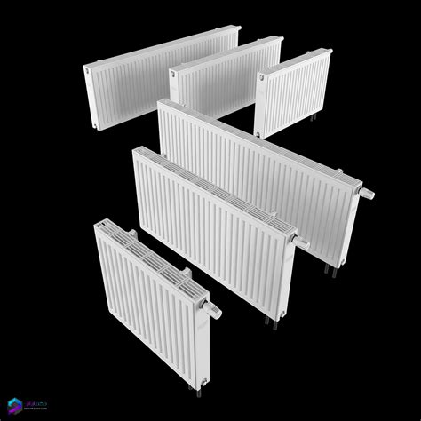 دانلود رادیاتور مدل سه بعدی Steel panel radiators Prado Universal ...
