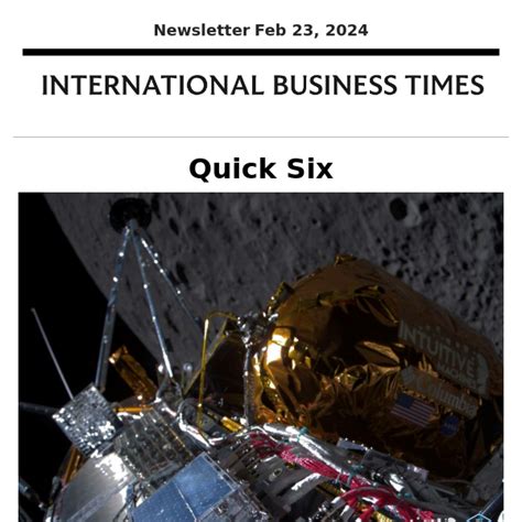 Odysseus Lunar Lander Makes Historic Moon Landing International