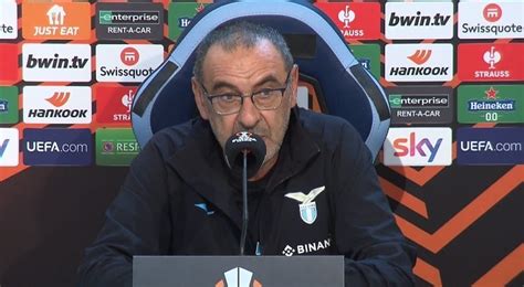 Salernitana Lazio la conferenza di Sarri È sempre meglio avere