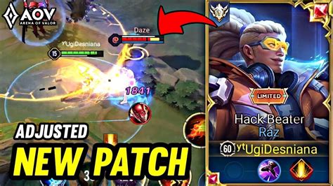 Aov Raz Gameplay New Patch Adjusted Arena Of Valor Youtube