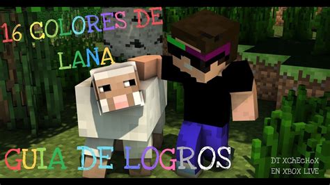 Minecraft Logro Colección Arcoíris 16 colores de Lana Guia de