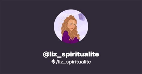 Liz Spiritualite S Link In Bio TikTok And Socials Linktree