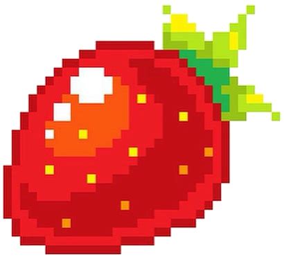 A Pixel Artist Renounces Pixel Art Strawberry Pixel 512x512