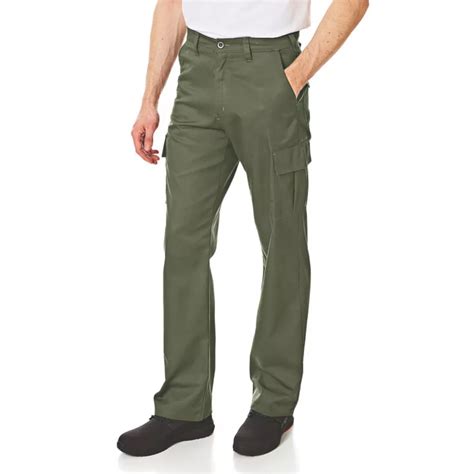 Lee Cooper LCPNT205 Cargo Trousers Khaki 34 W 31 L Screwfix