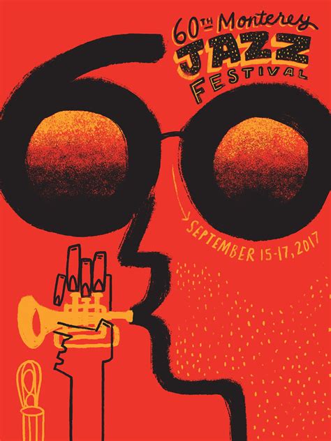 MJF60 Poster 60th Annual Monterey Jazz Festival Cartaz Funk