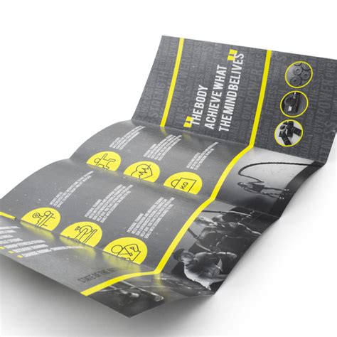 150gsm 8pp DL Roll Fold Brochure Gloss CMYK Colour Online