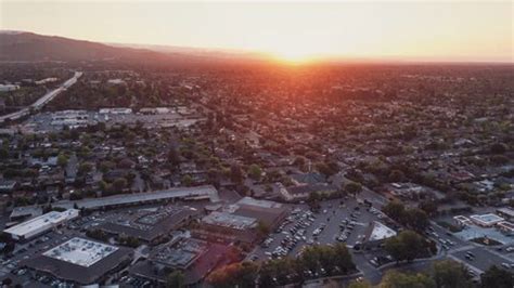 Aerial View Shot American Suburbs Typical Stock Footage Video (100% ...