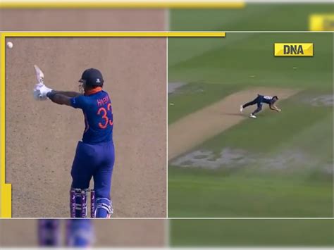 Ind Vs Eng Hardik Pandya Dismissed After Ben Stokes Takes Unbelievable Catch Watch Video