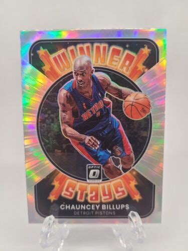 2021 22 Donruss Optic Chauncey Billups WINNER STAYS SILVER PRIZM EBay