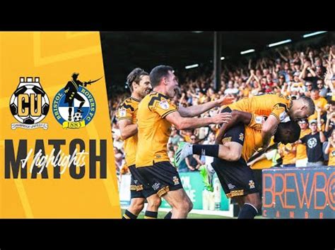 Match Highlights Cambridge United Bristol Rovers Sky Bet League