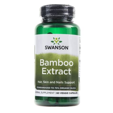 Swanson Bamboo Ekstrakt 300 Mg Suplement Diety 60 Kaps Sklep