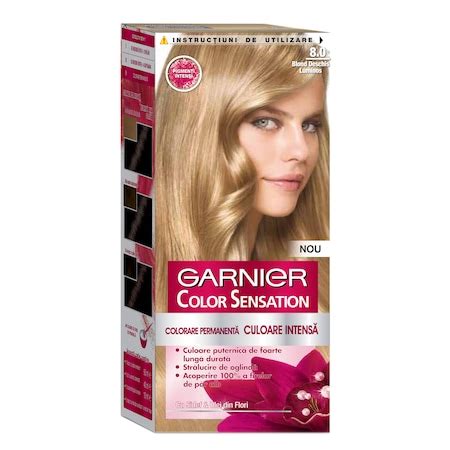 Боя за коса Garnier Color Sensation 8.0, Естествен Светло Рус - eMAG.bg