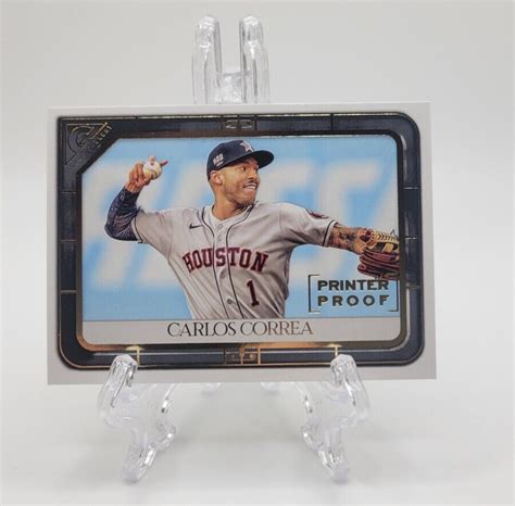 Topps Gallery Printer Proof Carlos Correa For Sale Online Ebay