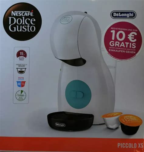 Dolce Gusto Piccolo Xs Delonghi Edg Wb Kapselmaschine Wei Schwarz