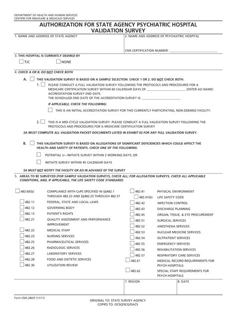 Department Of Health And Human Services Centers For Medicare Form