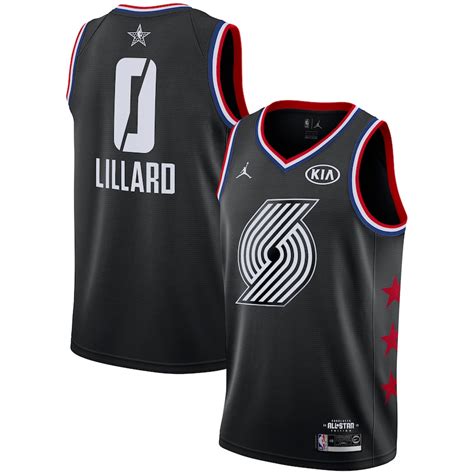 Jordan Brand Damian Lillard Portland Trail Blazers Black 2019 Nba All