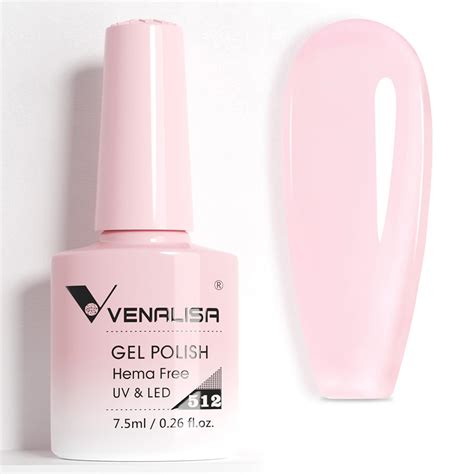 Amazon Venalisa Clear Pink Gel Polish Pcs Translucent Jelly Nude Pink Gel Nail Polish