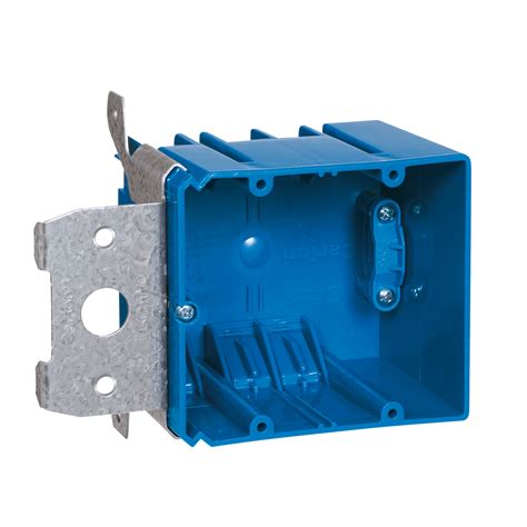 Carlon B234ADJC 2 Gang PVC New Work Wall Box W Adjustable Bracket