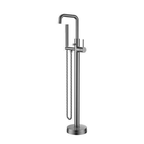 Core Freestanding Bath Shower Mixer Gunmetal Scudo Bathrooms