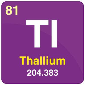 Thallium (Tl) - Element Data, Properties, Uses, and Facts