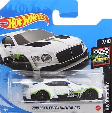 駿河屋 買取 BENTLEY CONTINENTAL GT ホワイトグリーンブラック Hot Wheels HW RACE DAY GTC