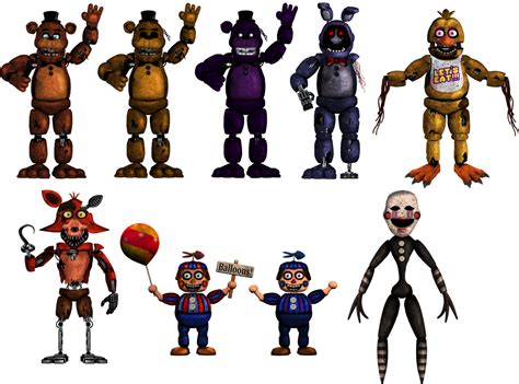 Classic Fnaf 2 Animatronics Part 2 By Foxylisofficial On Deviantart