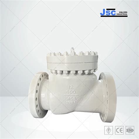 Bolted Bonnet Swing Check Valve API 6D 12 IN 600 LB WCB JSC