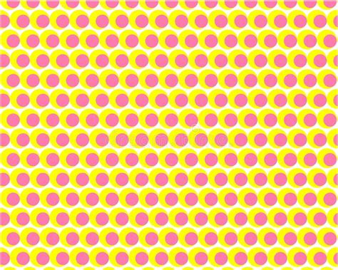 O Simples Bonito Muitos Rosa E Fundo Amarelo Da Textura Dos C Rculos