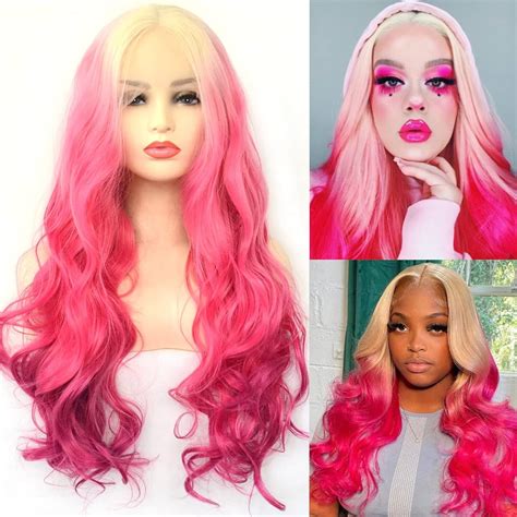 Blonde And Pink Synthetic Wig Sale Online Centralcountiesservices Org