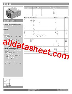 Skb Datasheet Pdf Semikron International