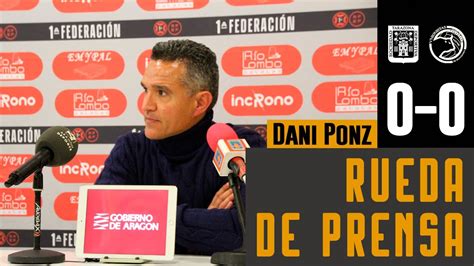 Rueda De Prensa Postpartido Dani Ponz Sd Tarazona Unionistas Cf